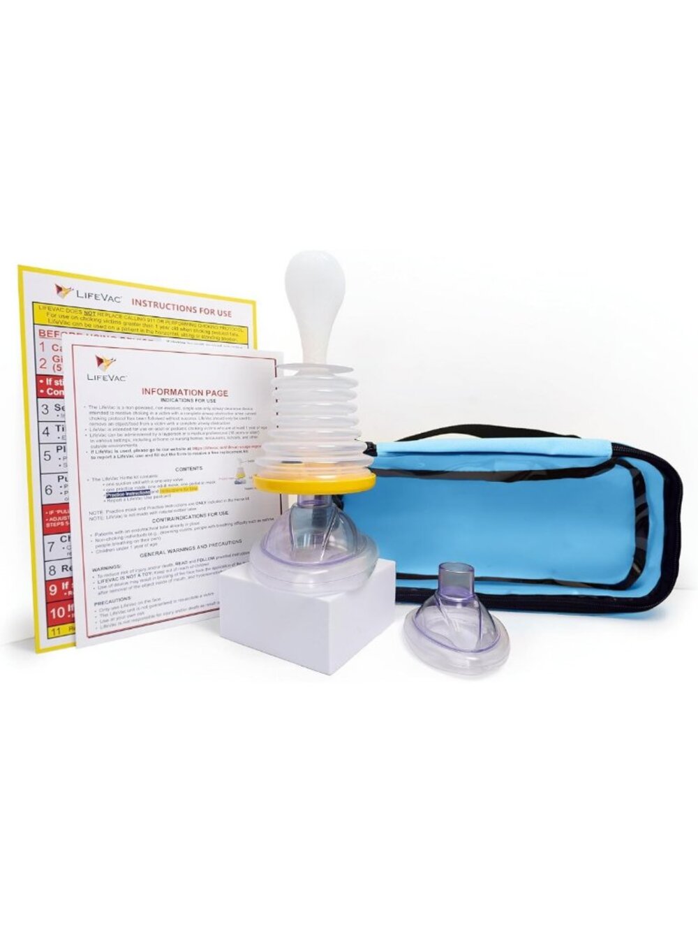 Portable Suction Rescue Device Travel Kit - First Aid for Kids & Adults